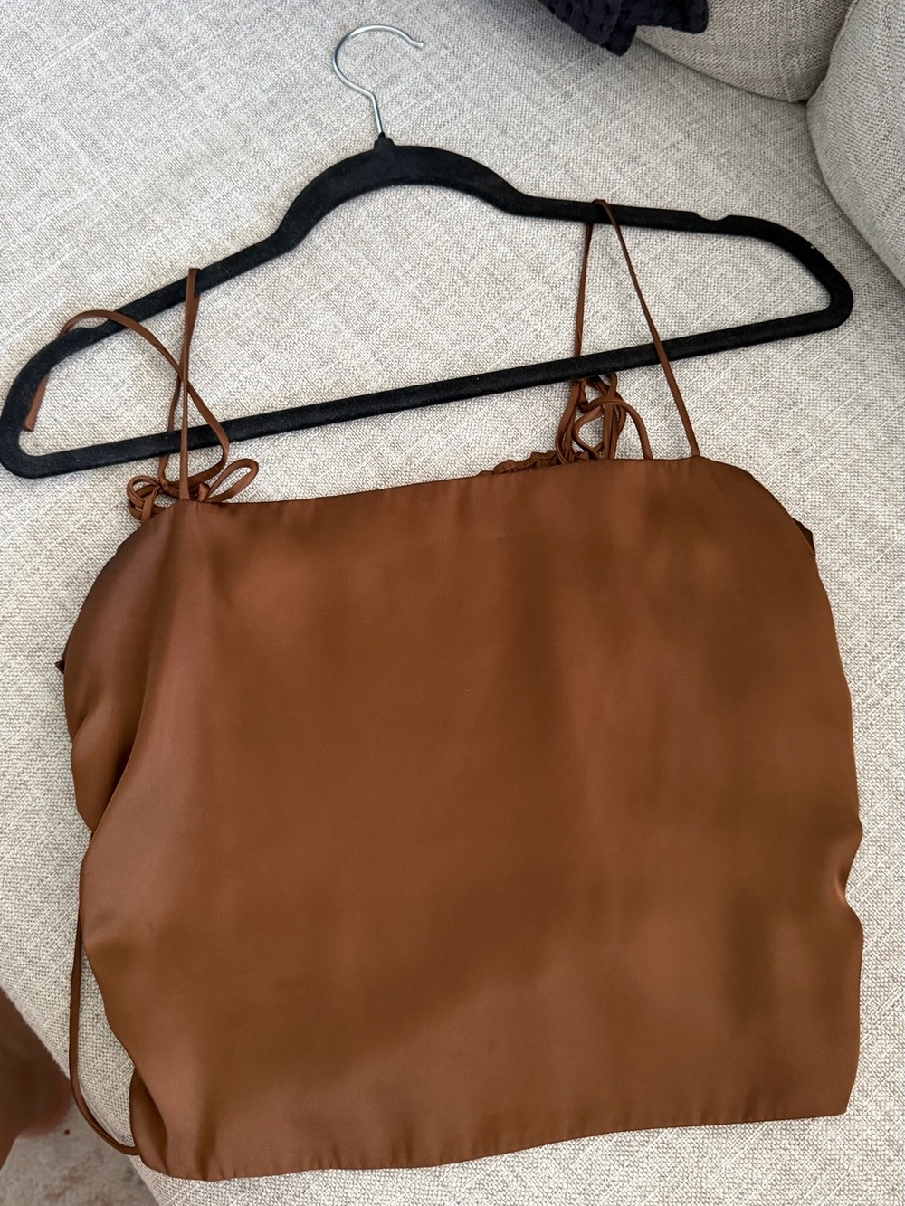 Urban Outfitters Brown Satin Cami Top